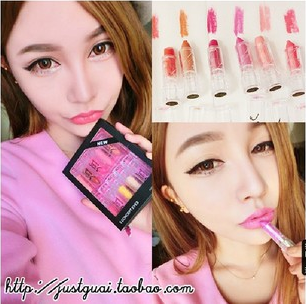 韩国3CE小样口红套装礼盒11支口红+1支遮瑕膏保湿滋润持久不掉色