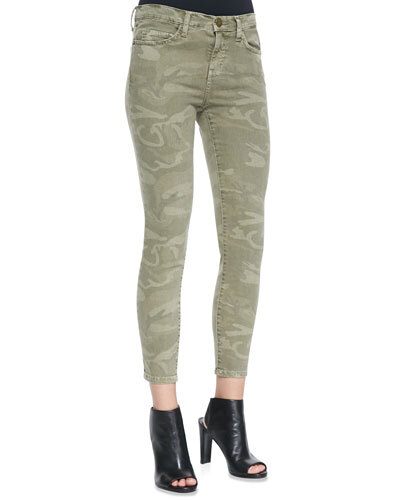 T8B8X Current/Elliott The Stiletto Camo-Print Jeans