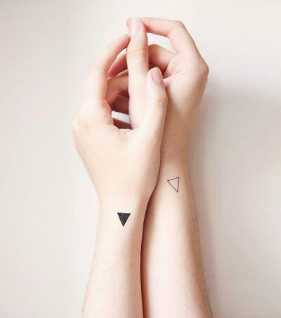triangles | wrist tattoo | Morning Boutique - the triangle is the strongest geometric shape - under any pressure