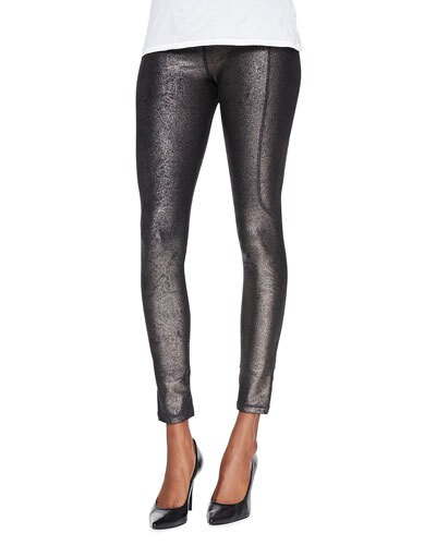 T8SKZ Joe's Jeans Relevé Metallic Elliptical-Seam Leggings