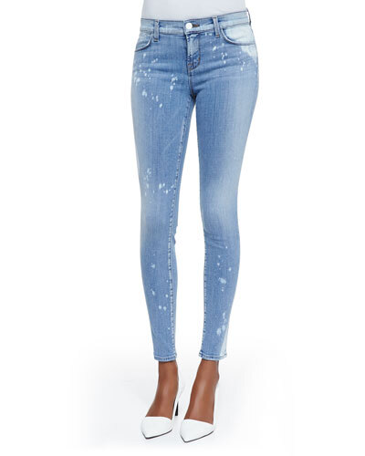 T7WP9 J Brand Jeans 620 Mid-Rise Zephyr Super Skinny Jeans