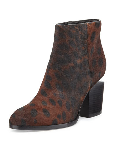 X2C0M Alexander Wang Gabi Leopard-Print Calf Hair Bootie