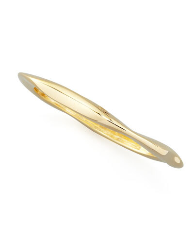 Y1H5W Kenneth Jay Lane Square Golden Bangle