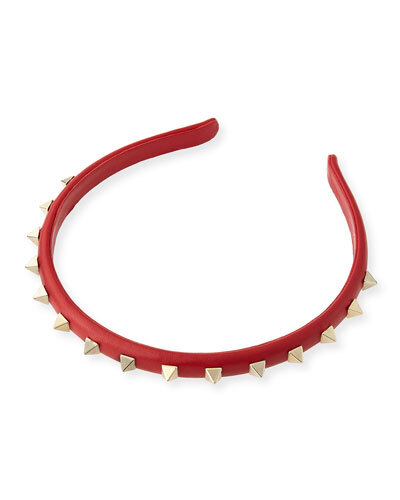 Y26TY Valentino Rockstud Headband, Red