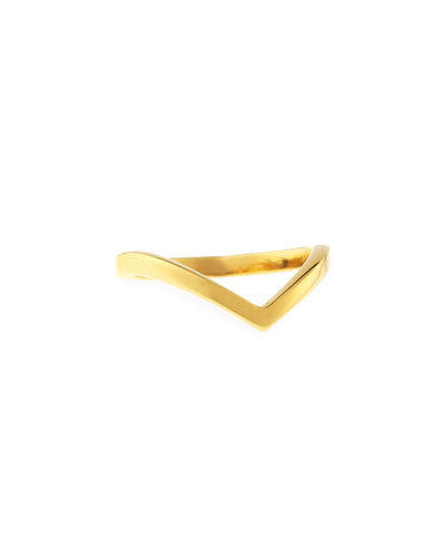 Y1WBB Vita Fede Ultra Mini V Ring, Yellow Golden