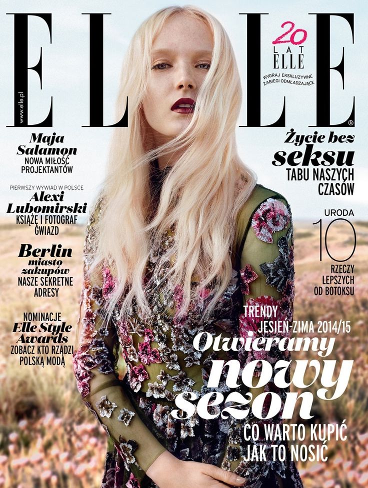 #MajaSalamon by #AgataPospieszynska for the cover of #EllePoland September 2014