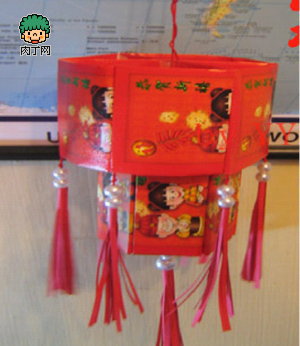 利是封等废旧物品DIY制作元宵灯笼