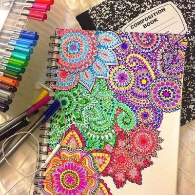 Zentangle flowers