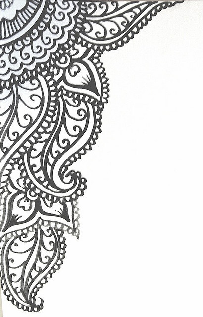 henna design- would look great on invite cards