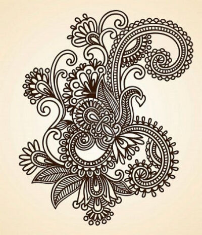 Paisley design. I love the abstract whimsical nature of paisley prints and I'd love a super colorful piece like this.