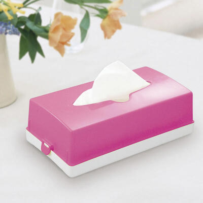 日本进口 SANADA日式糖果色纸巾盒抽纸盒卫生纸餐巾纸收纳盒