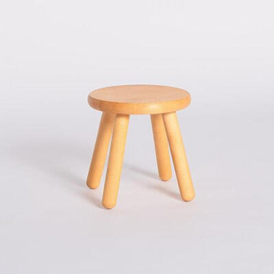小圆凳实木小板凳简约创意茶几矮凳子木质儿童桌凳创木工房