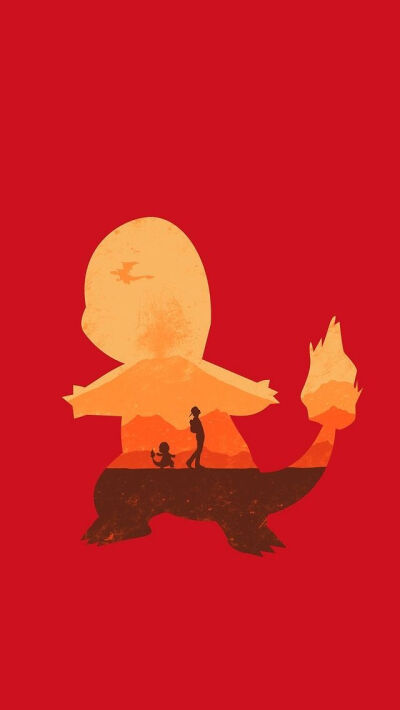 Charmander silhouette - Cute Pokemon iPhone Wallpapers @mobile9