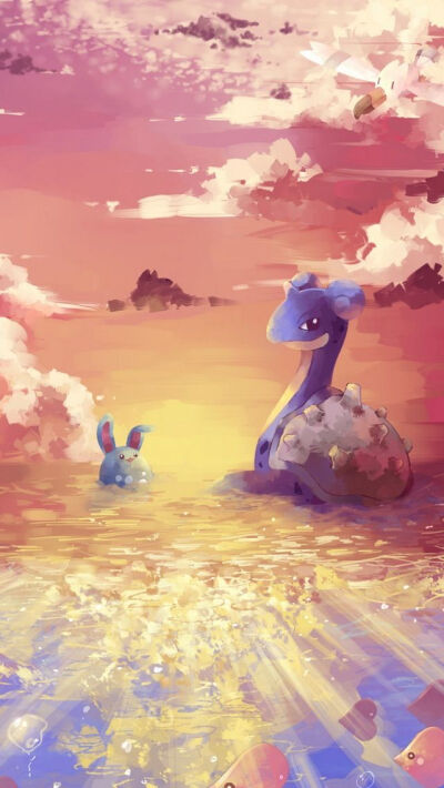 Lapras and Azumarill - #pokemon iPhone wallpaper @mobile9