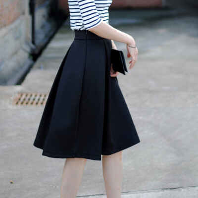 【包邮】赫本复古高腰半身裙