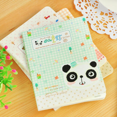 有意思&hearts;韩国文具 超可爱超萌动物笔记本记事本子 车线本学生礼物