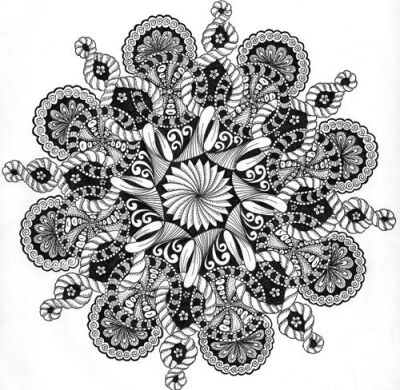 zen doodle mandala idea for tattoo- #ink #permanentink #tattoo #bodymodification #mandala