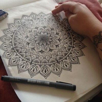 mandala tattoo sketch / idea