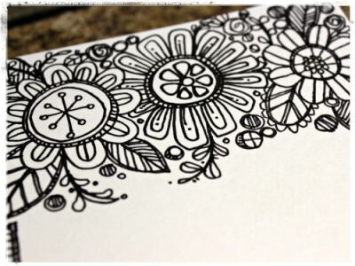 flower doodle inspiration | art journaling #doodle