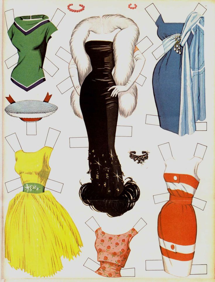 Vintage Connie Francis Paper Doll - paper dolls, 1950's 1960's fashion, celebrity