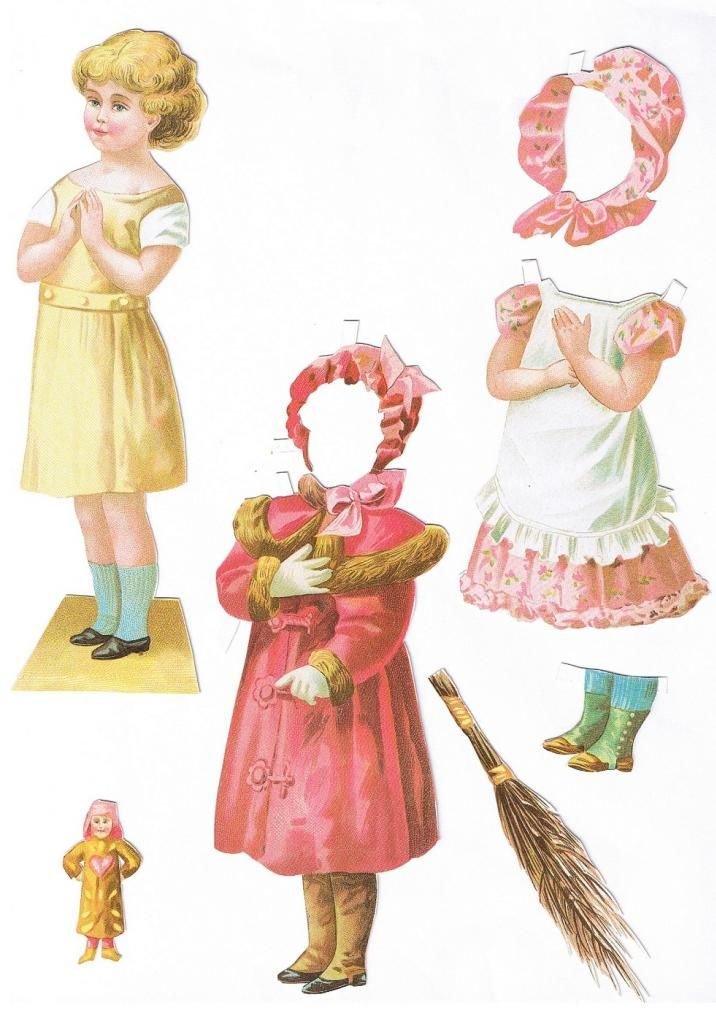 Vintage Paperdoll girl