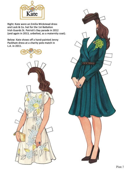 Welcome to Dover Publications Kate: The Duchess of Cambridge Paper Dolls pg 2