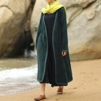 寺山文也 简约气场艺术感亚麻外套大衣风衣 暮年3