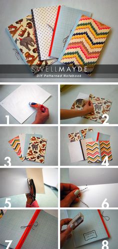 DIY: patterned notebook