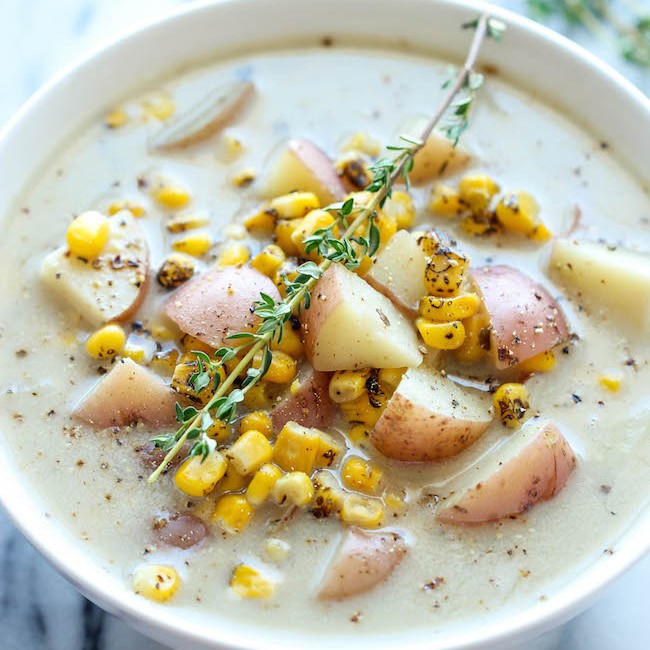 Slow Cooker Potato and Corn Chowder