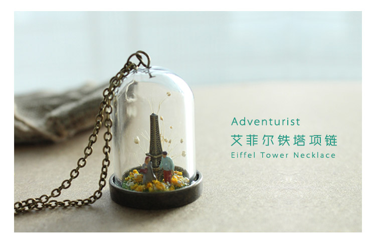 香港 Adventurist 森林系纯手工配饰 - Adventurist 艾菲尔铁塔项链 - 小邻居网