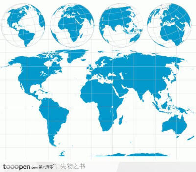 地球和世界地图矢量设计