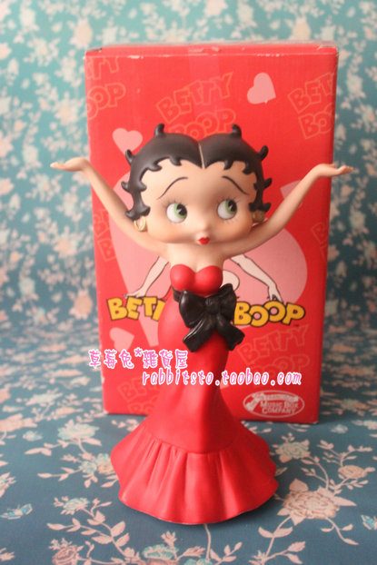 97年古董SanFrancisco陶瓷音乐盒 贝蒂娃娃Betty Boop 梦露