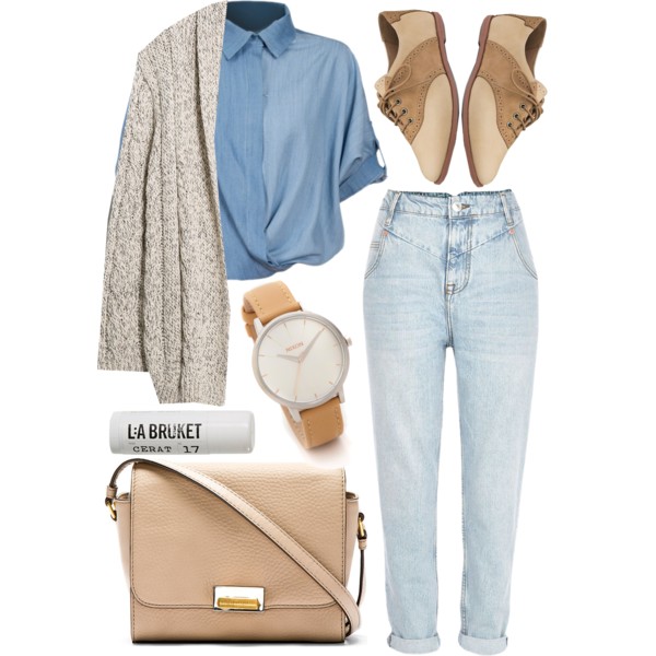 A fashion look from September 2014 featuring MANGO cardigans, Chicnova Fashion blouses and River Island jeans. Browse and shop related looks.