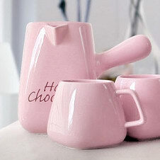 Bonjour hot Pink hot chocolate 三件套 lifezoho