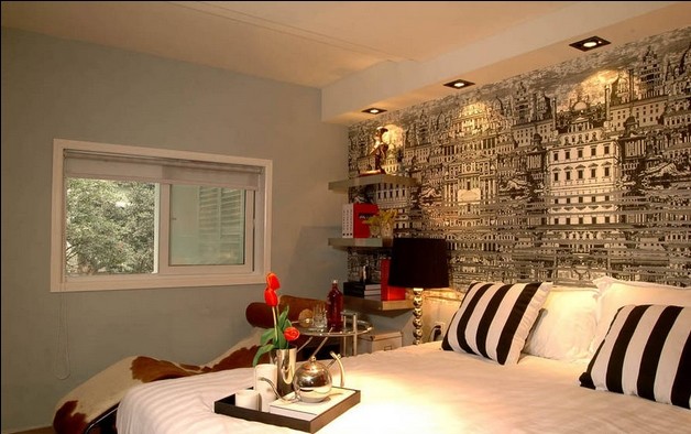 #创意家居#红色作为复式家居的主色给现代简约的定位提供了更多的支点。那些不存在于传统思想中的设计元素被补充了进来，在家居装饰中占有重要地位的设计思路仍然沿用着。复式家居为生活创造了更多种可能。