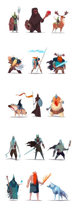 RTS game - Visual Development by Ariel Belinco, via Behance