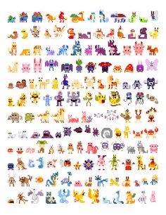 Pixelated Pokemon - First Generation - Limited Print.