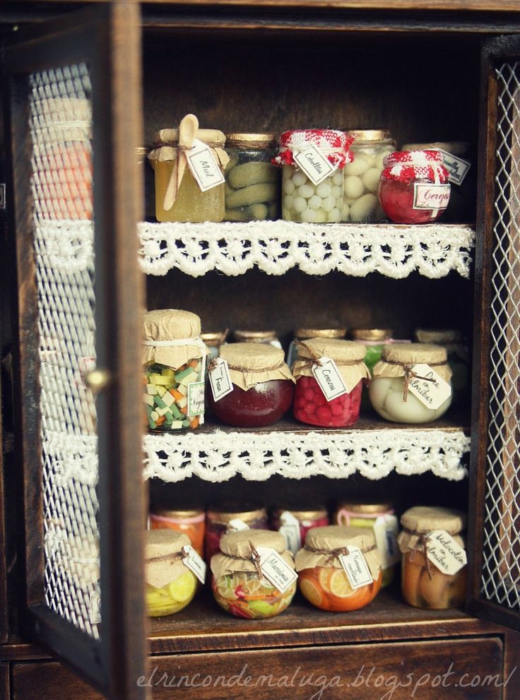 Miniature preserves.