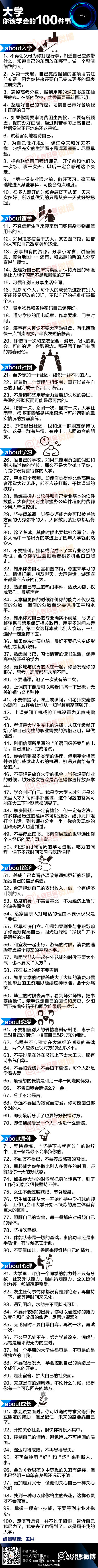 那些大学里该慢慢学会的事，你做到了多少？