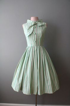 Vertical striped shirt dress with bow CLICK THE PIC and Learn how you can EARN MONEY while still having fun on Pinterest