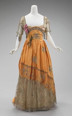 house of worth evening dress 1910-1914