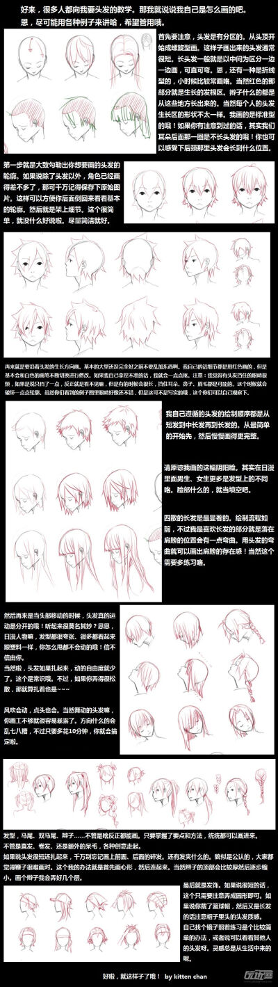 头发绘制的实战技巧