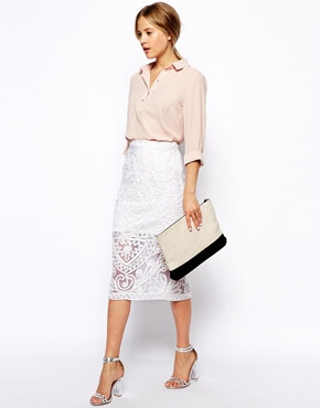 ASOS Cornelli Pencil Skirt ￥595.23