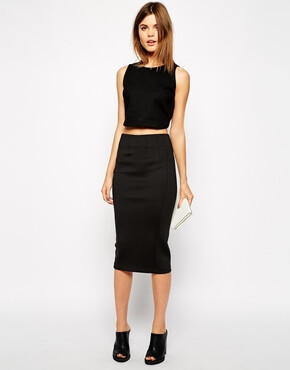 Warehouse Scuba Pencil Skirt ￥476.18