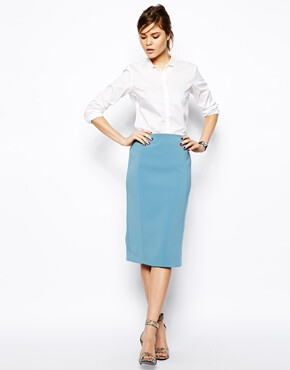 ASOS Pencil Skirt with Seam Detail ￥357.14