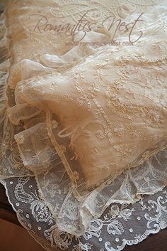 Beautiful lace pillows