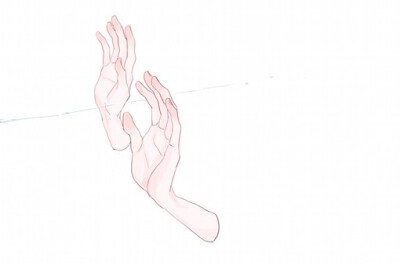 一个、手、动漫