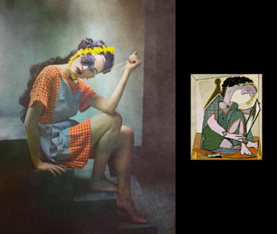 Eugenio Recuenco ，西班牙鬼才摄影师。此系列人像摄影的作品中，Eugenio Recuenco将Picasso笔下的女角们藉由造型的仿造，将画中的她们带出平面的世界。他将毕加索前卫的错位、解构、重组的抽象思维，通过摄影的技巧…