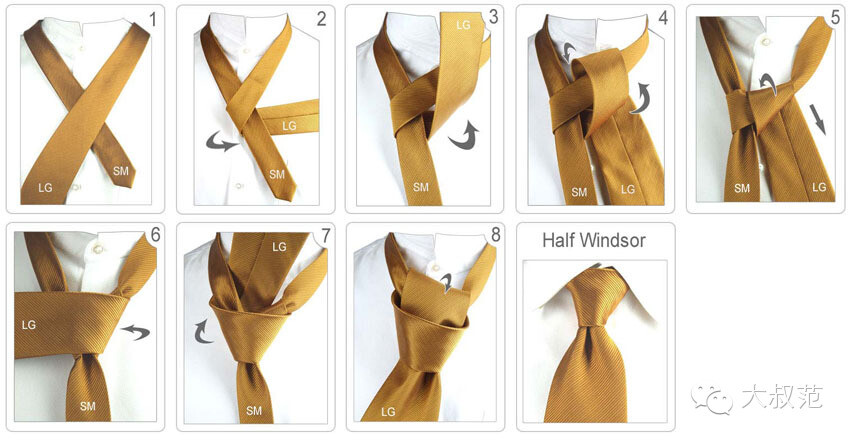 uncle_trend——Half-Windsor Knot半温莎结（十字结）