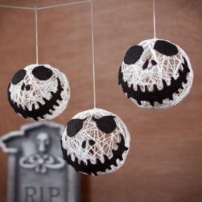 DIY Halloween String Garland #craft #DIY